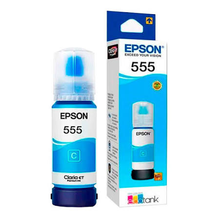 TINTA EPSON T555 CYAN