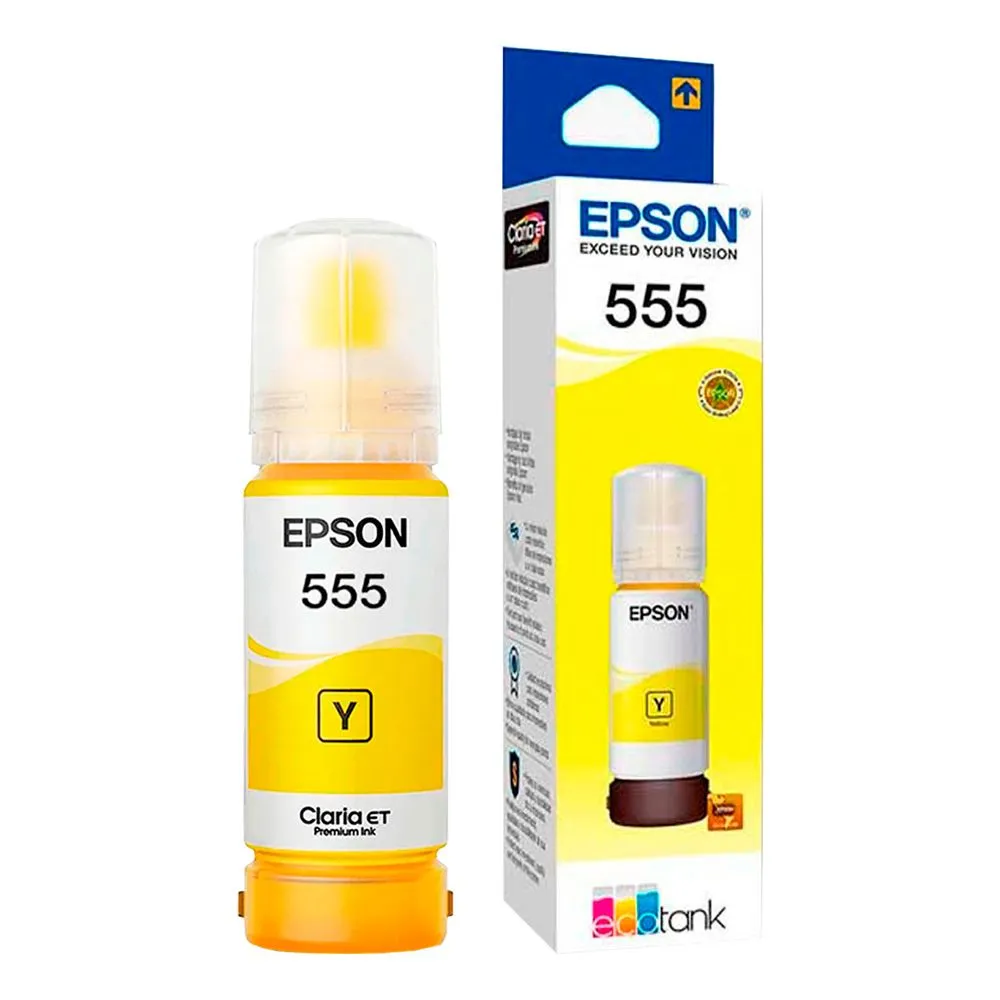 TINTA EPSON T555 AMARILLO