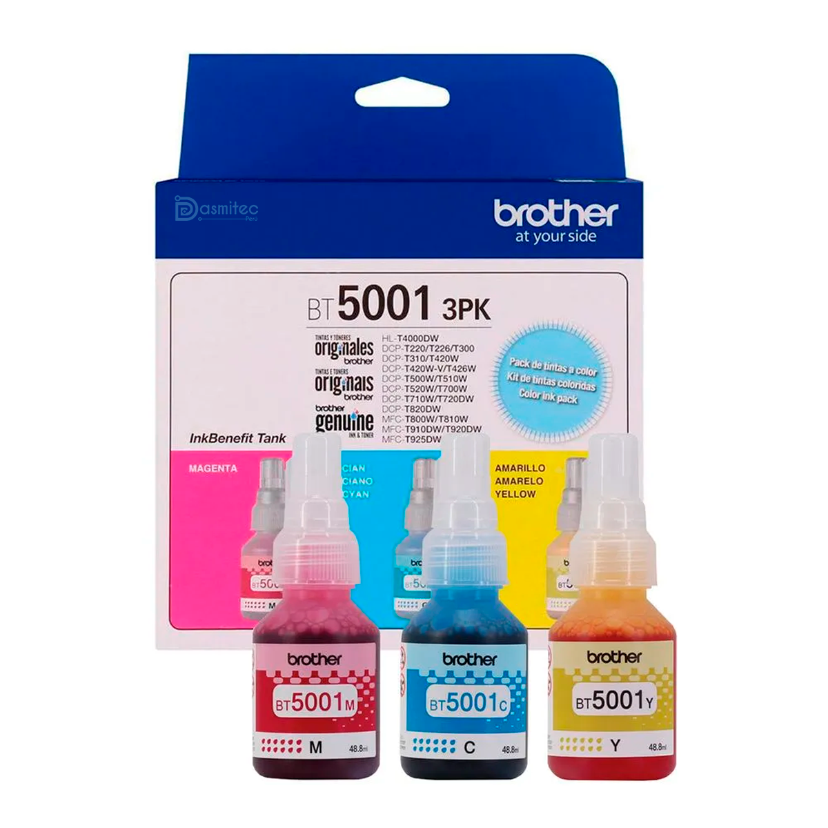 TINTA BROTHER BT5001CL 3PK